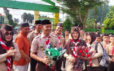 SMPN 1 Kota Jambi Sambut Tim Asesor Kwarda Jambi: Optimalkan Kualitas Gugus Depan Pramuka