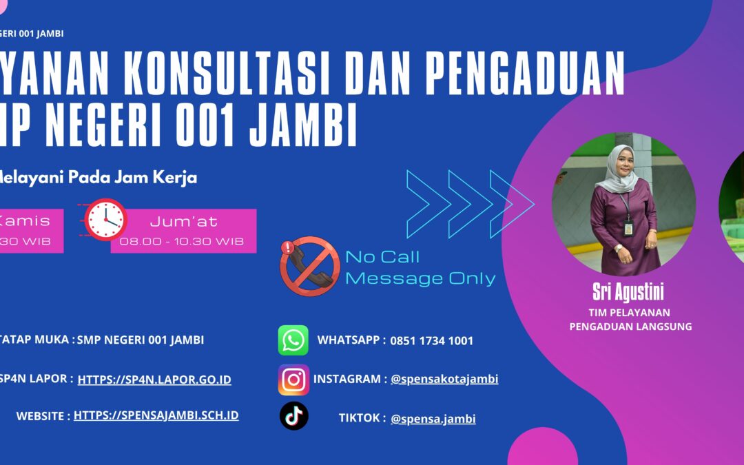 Layanan Konsultasi dan Pengaduan SMP Negeri 001 Jambi Hadirkan Akses Pelayanan yang Mudah dan Responsif